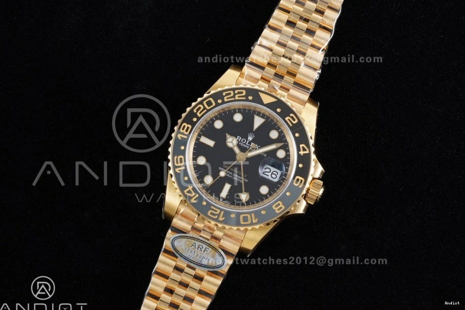 GMT SH3285 Dial V2 Master Edition 126718 New Best ARF YG Jubilee Bracelet Black on GRNR II 1122